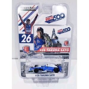 Greenlight IndyCar #26 Takuma Sato, 2017 Indy 500 Champion 1:64 - NEW